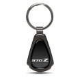 Ipick Image Made Black Dome Shinning Dark Gunmetal Metal Teardrop Key Chain With Logo For Nissan 370z
