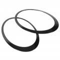 Fydun Black Headlight Bezels Cover Trim 4pcs Gloss Taillight Surround Trims Replacement For Mini R56 R57 R58 R59 Cooper S Jcw