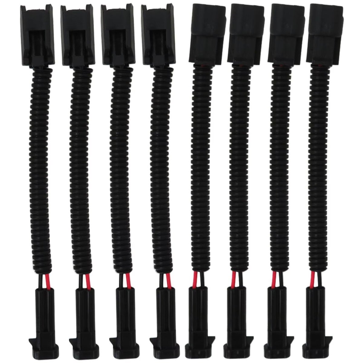 Pack Of 8 Injector Harness For Ls1 Ls6 Lt1 Ev1 Pigtails Lq4 Lq9 4 5 3 6 0 D -elphi Adapters