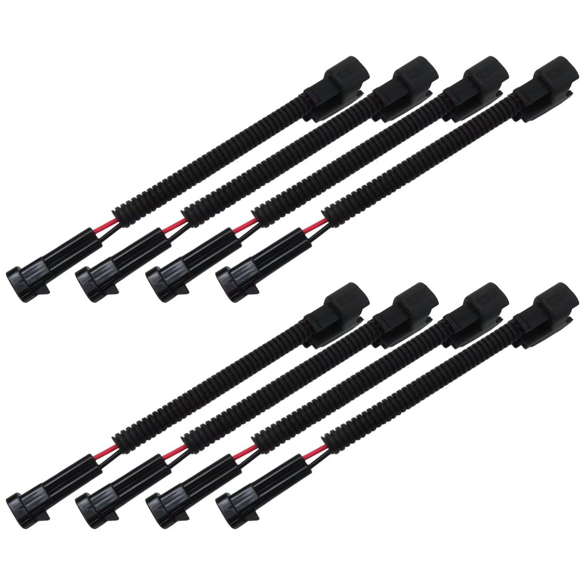 Pack Of 8 Injector Harness For Ls1 Ls6 Lt1 Ev1 Pigtails Lq4 Lq9 4 5 3 6 0 D -elphi Adapters