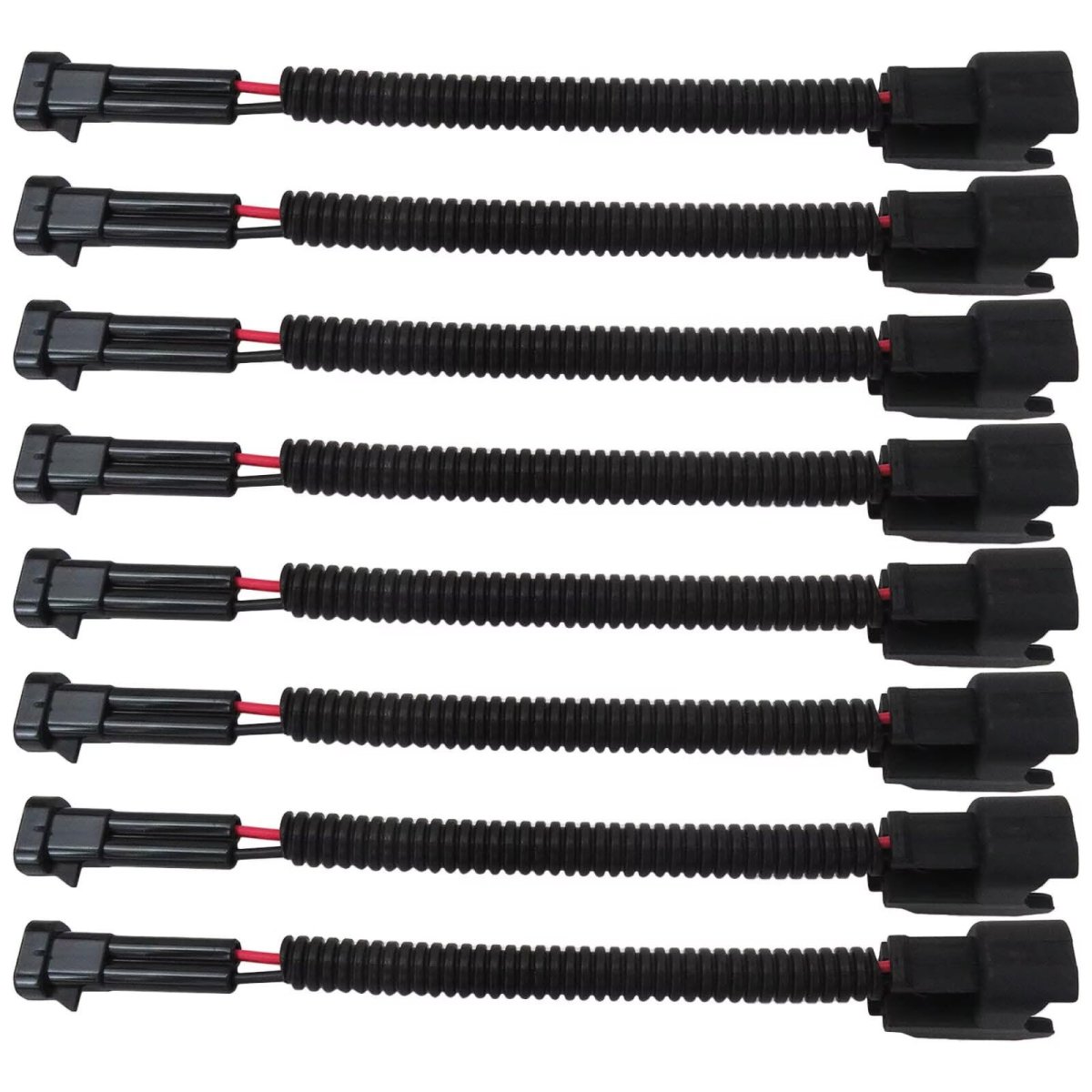 Pack Of 8 Injector Harness For Ls1 Ls6 Lt1 Ev1 Pigtails Lq4 Lq9 4 5 3 6 0 D -elphi Adapters