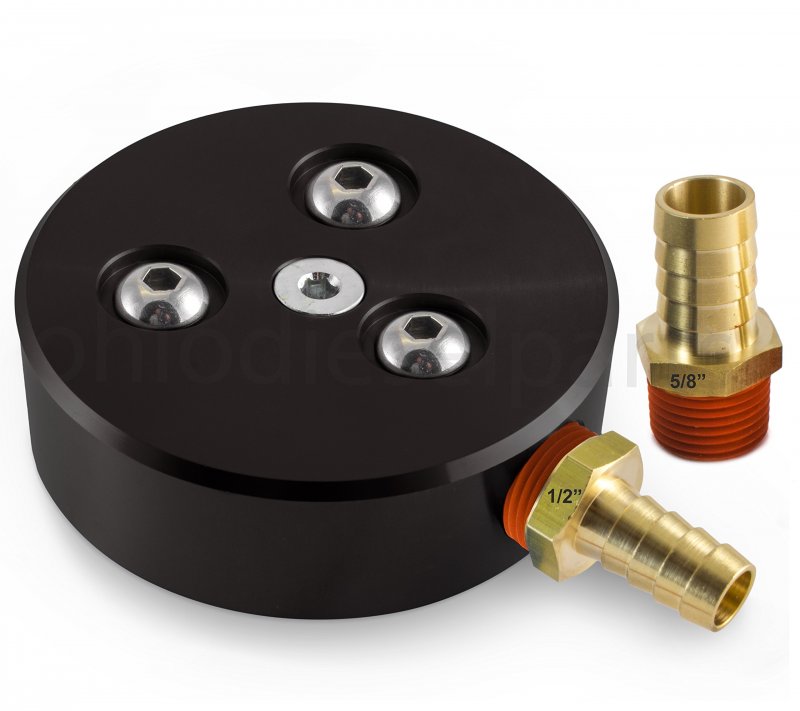 Ohio Diesel Parts Fuel Tank Sump Kit For Or Gasoline Tanks With 1 2 And 5 8 Barb Sizes Black