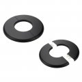 Tsnamay 2 Pcs Wall Split Flange Abs Round Self-adhesive Escutcheon Plate Buckles Design For 51mm Diameter Pipe 