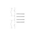 Rear Axle Disc Brake Hardware Set For Toyota Celica 2000 2001 2002 2003 2004 2005 Alx Pau Df 340 76044 Cla2 Black Standard 