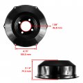 Caltric Rear Brake Drum Cover Compatible With Honda Trx300fw Fourtrax 300 4x4 1997-2000