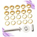 Angoily 103pcs Leather Grommets Tools Large Metal Eyelets For Fabric Kit Shoes Mold Iron Set