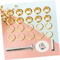 Angoily 103pcs Leather Grommets Tools Large Metal Eyelets For Fabric Kit Shoes Mold Iron Set