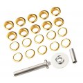 Angoily 103pcs Leather Grommets Tools Large Metal Eyelets For Fabric Kit Shoes Mold Iron Set