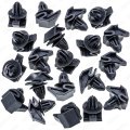 15pcs Fender Corner And Rocker Moulding Clips For Ford Focus 2012 Newer W790225-s900 Gray Nylon Plastic Fasteners 9mm Hole Size