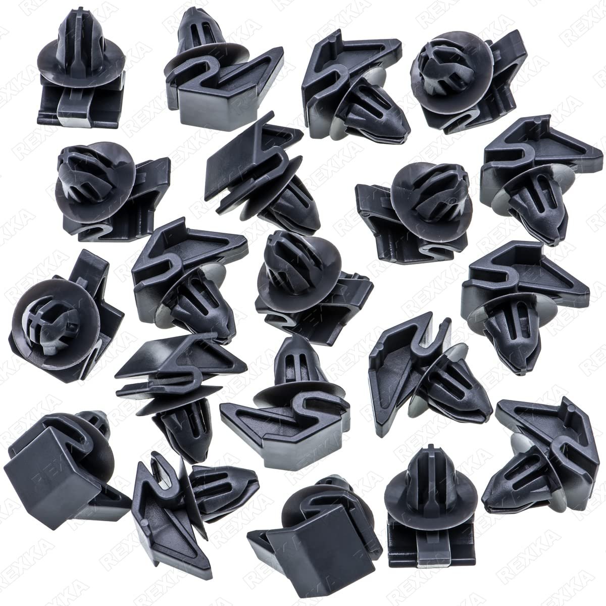 15pcs Fender Corner And Rocker Moulding Clips For Ford Focus 2012 Newer W790225-s900 Gray Nylon Plastic Fasteners 9mm Hole Size