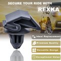 15pcs Fender Corner And Rocker Moulding Clips For Ford Focus 2012 Newer W790225-s900 Gray Nylon Plastic Fasteners 9mm Hole Size