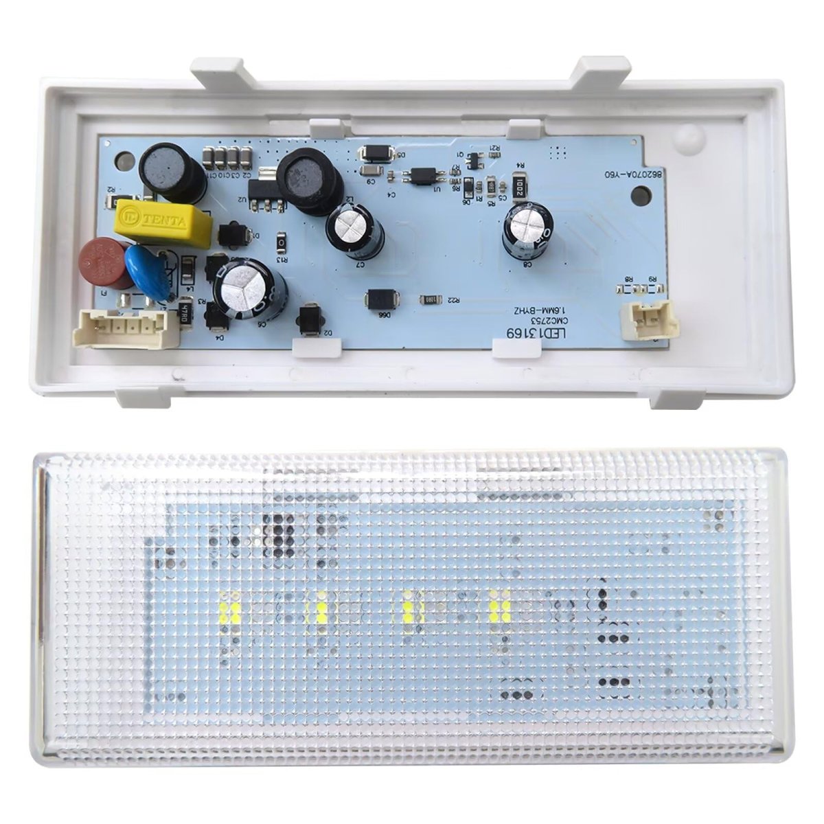 Grabote 2-pack Wpw10515058 W10515058 Refrigerator Led Light Compatible With Whirlpool Models Wrs322fdam03 Wrs322fdam04
