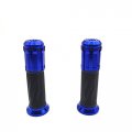 Httmt Trhb-a- Motorcycle Blue Cnc S On Rubber Hand Grips Fit For Bmw S1000rr Aprilia Buell Ducati Panigale Cbr Yamaha Kawasaki 