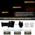 Sequential Turn Signal Vipmotoz Smoked Led Strips Side Mirror Light For 2016-2022 Honda Insight Civic Touring Driver Passenger