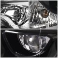 Auto Dynasty Chrome Housing Amber Corner Projector Headlight Lamps Tool Kit For Corolla E170 Sedan 14-16