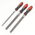 Dna Motoring Tools-00097 9 Piece Needle File Set High Carbon Steel With Rubberized Nonslip Grips 1 Red Black