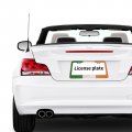 Foruidea Reland Vintage Flag Irish Emblem Matte Aluminum License Plate Frame With Black Screw Capsi 2pcs 2 Holes Licensess