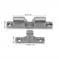 Marine Grade Stainless Steel Cabinet Tension Catch 70mm Ball Roller Latch For Ship Yacht Rv