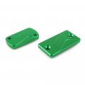 Zhisheng Cnc Front And Rear Brake Fluid Reservoir Cover Cap Set For Kawasaki Kx125 Kx250 03-08 Kx250f 04-16 Kx450f 06-16