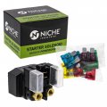 Niche Starter Motor Solenoid Kit For 2000-2012 Yamaha Big Bear 400 Yfm400 4kb-81800-00-00 4kd-81940-00-00 Atv