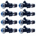 8pcs 2001-2007 Fits For Gm 4 8 5 3 6 0 Turbo High Ohms E85 Match 550cc Fuel Injector 52lb Fi08550
