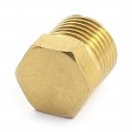 1 8pt Male Thread 11mm Height Brass Hex Socket Head Pipe Connector Coupler Coupling 