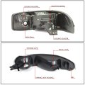 Tinted Housing Clear Corner Headlight W Bumper Lamps Tool Kit Compatible With Gmc Sierra 1500 Yukon Xl Denali 01-07