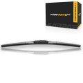 Hybrid Wiper Blade For Chevy Astro 1990 To 2005 22 In Natural Rubber Black Plastic Frame With Pre Attached Adapter Front