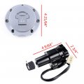 Astra Depot Cap Motorcycle Ignition Switch With Key Fuel Gas Seat Lock Keys Compatible For Honda Cbr 2004-2007 1000rr 2003-2006