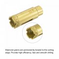 Uxcell Brazed Diamond Core Drill Bits 22mm Hole Saws With M10 Arbor Adapter For Porcelain Tile Marble Concrete Stone Brick