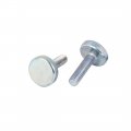 Uxcella M8x30mm Thread Carbon Steel Knurled Round Head Thumb Screws 3pcs