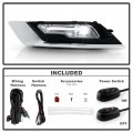 Acanii For 2017-2019 Ford Fusion Oe Style Led Bumper Fog Lights Driving Lamps W Switch And Kits Pair Set Left Right