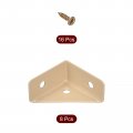 Uxcell 8pcs Angle Corner Brackets 38mm X Cold Rolled Steel Braces Joining Support With Screws For Desk Bed Edge Khaki