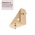 Uxcell 8pcs Angle Corner Brackets 38mm X Cold Rolled Steel Braces Joining Support With Screws For Desk Bed Edge Khaki