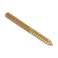 Uxcell 5 16-18x3 Hanger Bolts Double Head Dowel Screw For Wood Furniture 10pcs