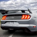 X Autohaux Black Tail Light Lamp Lens Cover Guard Trim Frame Bezels Set Ford For Mustang 2018 2019 2020 2021 Taillight Shell