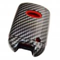 2-layers Hybrid Carbon Key Fob Cover With Keychain For Kia Cadenza K7 K900 4 Button
