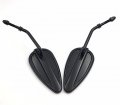 Smt-harley Davidson Engaved- Black Teardrop Mirror No Logo Compatible With Xlx Xr Flh Flhs Tour Glide Classic Fltc Touring Road