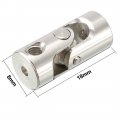 Uxcell 5pcs 2mm To Inner Dia Rotatable Universal Steering Shaft U Joint Coupler L18xd8