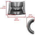 Caltric Intake Valve Kit Compatible With Polaris Magnum 425 2x4 4x4 6x6 1995 1997-1998 500 1999-2000