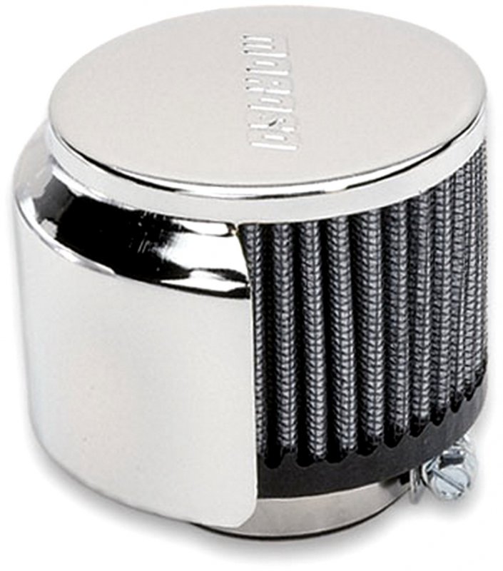 Moroso 68812 Valve Cover Breather Clamp-on Half Hooded