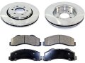 Front Ceramic Brake Pads And Rotor Kit For 2010-2020 Ford Expedition