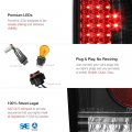1997-2003 Ford F150 1999-2007 F250 F350 Super Duty Black Bezel Led Tail Light Housing Lamp Assembly Driver And Passenger Side