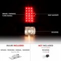 1997-2003 Ford F150 1999-2007 F250 F350 Super Duty Black Bezel Led Tail Light Housing Lamp Assembly Driver And Passenger Side