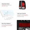1997-2003 Ford F150 1999-2007 F250 F350 Super Duty Black Bezel Led Tail Light Housing Lamp Assembly Driver And Passenger Side
