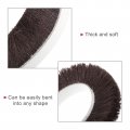 Uxcell Weather Stripping Brush 26ft L X 0 35 W 6 H Self-adhesive Seal Weatherstrip Sweep Brown For Door Window
