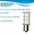 Hqrp 2-pack Ba15s 18 Leds Light Bulb Warm White Replacement For 1141 1156 Fits Casita Jayco Winnebago Minnie Winnie Jamboree