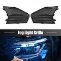 Uxcell 1 Pair Front Left Right Fog Light Grille Cover Trim Lamp For Ford Fusion 2019-2020