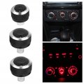 3pcs Temperature Control Knob Car Air Conditioning Heat Switch Center Console Ac Climate Button For Mk5 2005-2009 2005-2010 B6