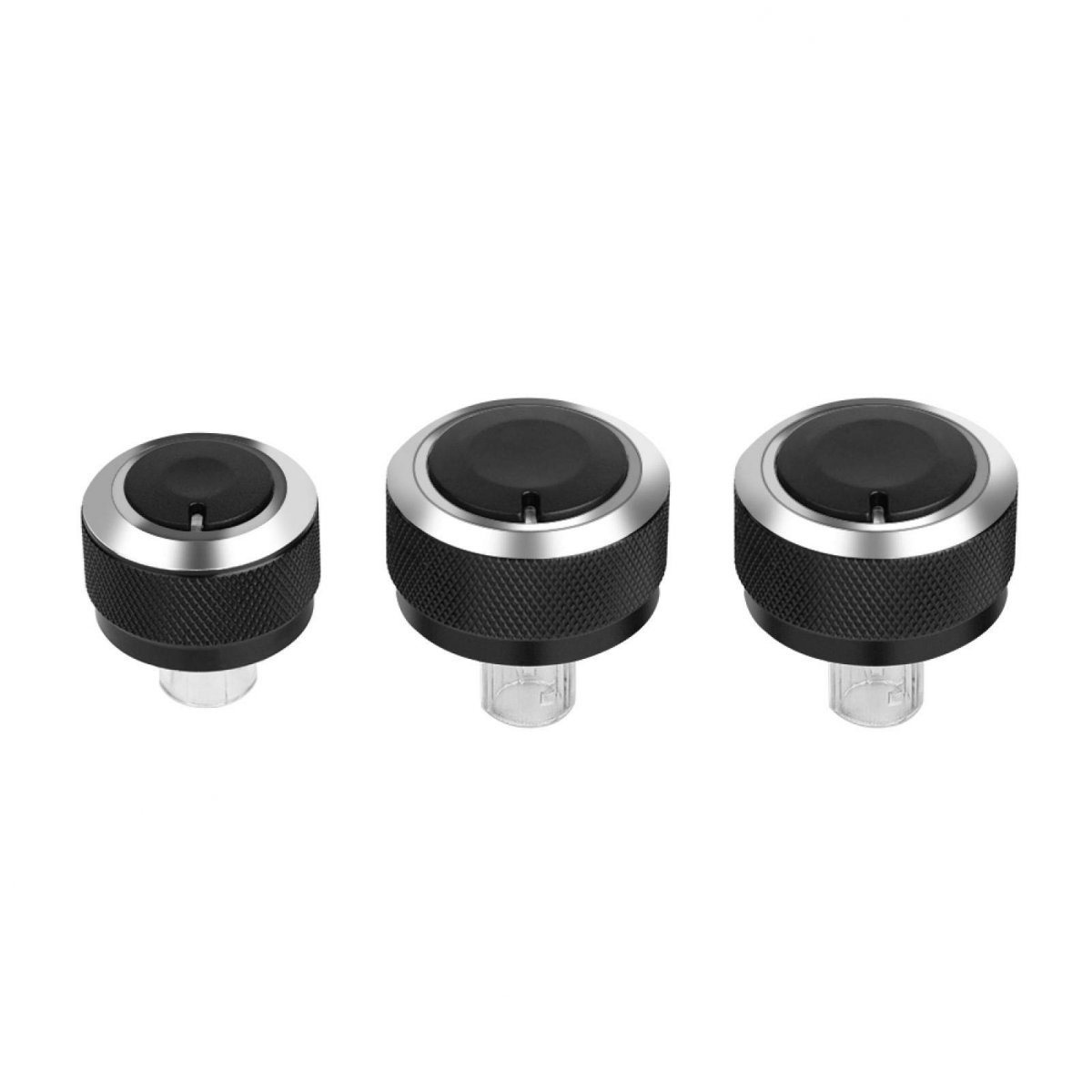 3pcs Temperature Control Knob Car Air Conditioning Heat Switch Center Console Ac Climate Button For Mk5 2005-2009 2005-2010 B6